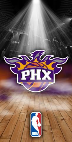 NBA Team (Phoenix Suns 2) Themed Custom Cornhole Board Design