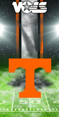 NCAA Field (Tennessee Volunteers) Themed Custom Cornhole Board Design