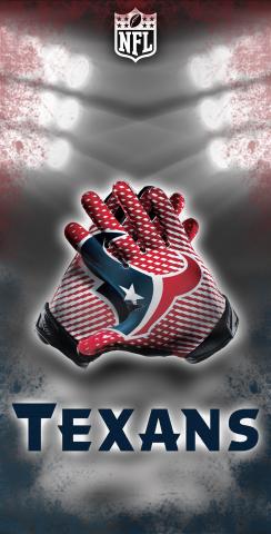 NFL Gloves (Houston Texans) Themed Custom Cornhole Board Design