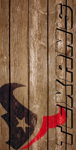 NFL Wood Slat (Houston Texans) Themed Custom Cornhole Board Design