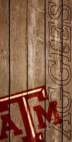 NCAA Wood Slat (Texas A&M) Themed Custom Cornhole Board Design