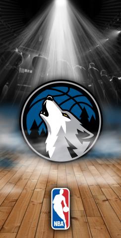 NBA Team (Minnesota Timberwolves 2) Themed Custom Cornhole Board Design