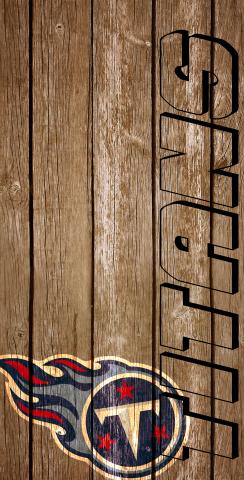 NFL Wood Slat (Tennessee Titans) Themed Custom Cornhole Board Design