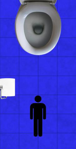 Toilet Mens Themed Custom Cornhole Board Design