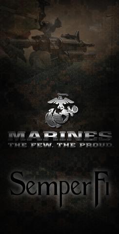  USMC Semper Fi Themed Custom Cornhole Board Design