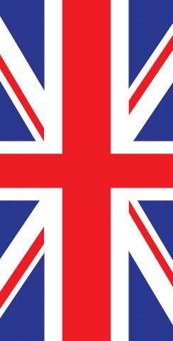 United Kingdom National Flag Themed Custom Cornhole Board Design