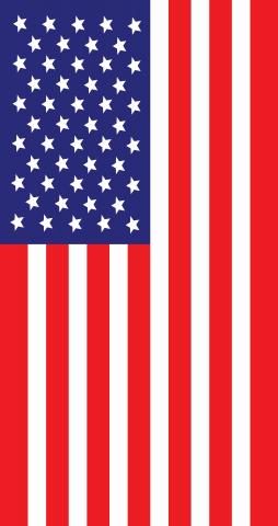  United States of America Flag Themed Custom Cornhole Board Design