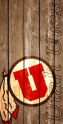 NCAA Wood Slat (Utah Utes) Themed Custom Cornhole Board Design
