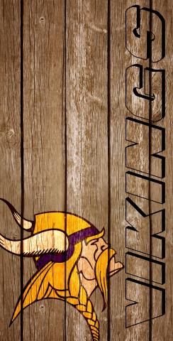 NFL Wood Slat (Minnesota Vikings) Themed Custom Cornhole Board Design