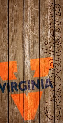 NCAA Wood Slat (Virginia Cavaliers) Themed Custom Cornhole Board Design