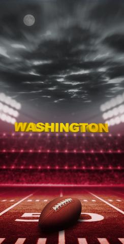 Washington Football Themed Custom Cornhole Board Design