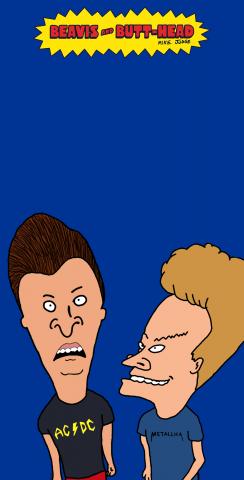 Beavis and Butt-Head Themed Custom Cornhole Board Design