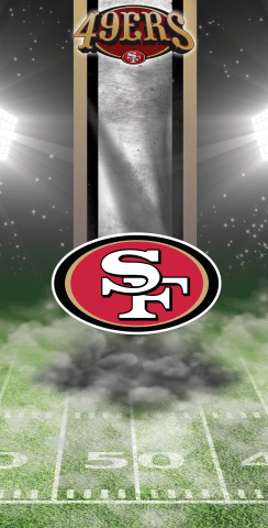 NFL San Francisco 49ers Themed Custom Cornhole Board Design