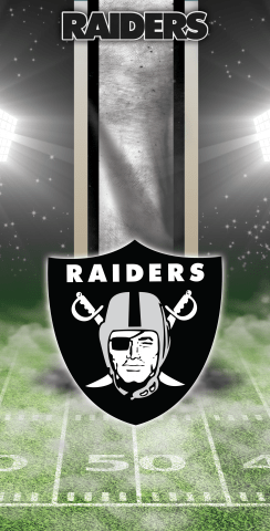 NFL Las Vegas Raiders Themed Custom Cornhole Board Design