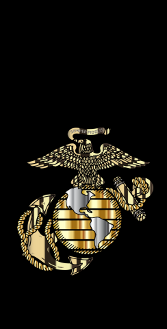 USMC Logo Themed Custom Cornhole Board Design