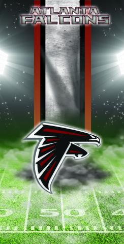 NFL Atlanta Falcons Themed Custom Cornhole Board Design