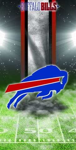 NFL Buffalo Bills Themed Custom Cornhole Board Design