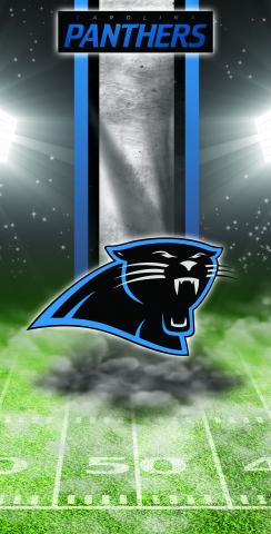 NFL Carolina Panthers Themed Custom Cornhole Board Design