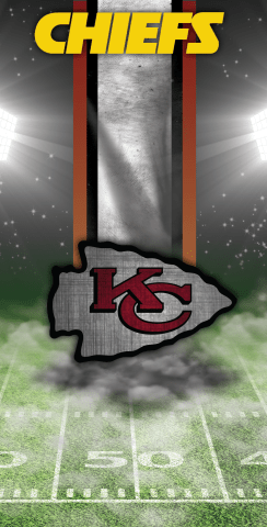 NFL Kansas City Chiefs Themed Custom Cornhole Board Design