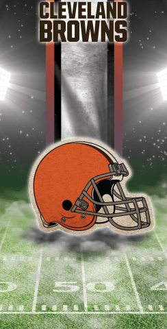 NFL Cleveland Browns Themed Custom Cornhole Board Design