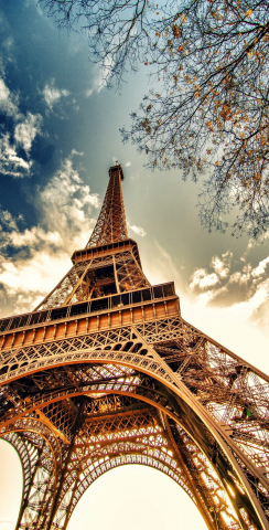 Effil Tower in Paris Themed Custom Cornhole Board Design