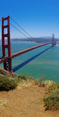 Golden Gate Bridge Themed Custom Cornhole Board Design