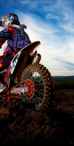 Moto Riding in Mud Themed Custom Cornhole Board Design