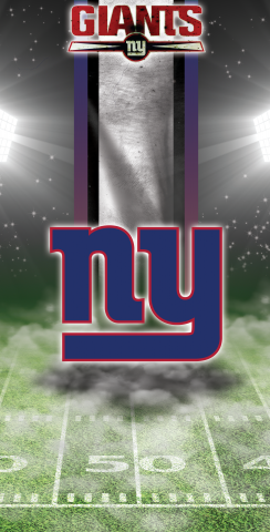 NFL New York Giants Themed Custom Cornhole Board Design