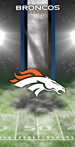 NFL Denver Broncos Themed Custom Cornhole Board Design