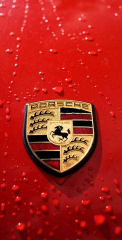 Porsche Logo Themed Custom Cornhole Board Design