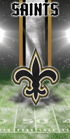 NFL New Orleans Saints Themed Custom Cornhole Board Design