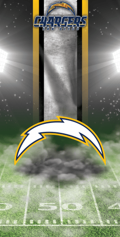 NFL San Diego Chargers Themed Custom Cornhole Board Design