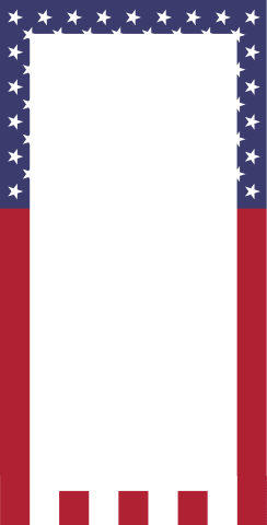 USA - American Flag Border