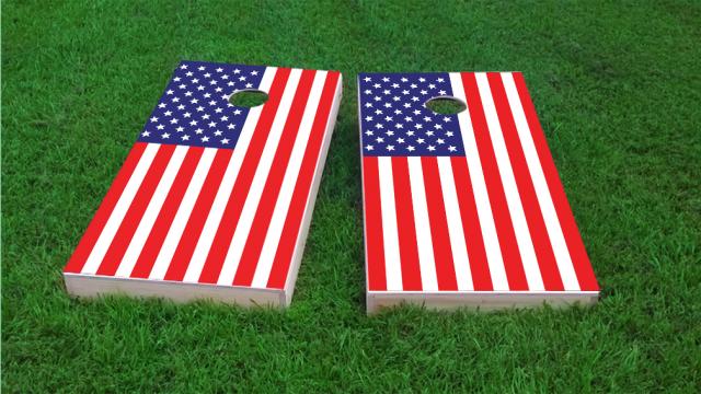 American Flag Cornhole Game Set