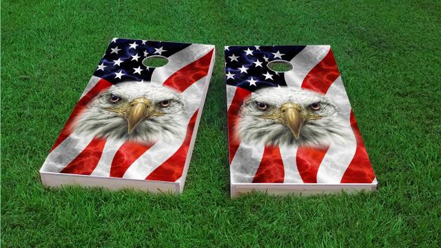 American Flag Bald Eagle