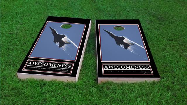 Barney Stinson's Awesomeness Motivational Cornhole Game Set