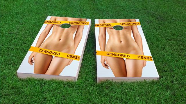 Censored Nude Woman