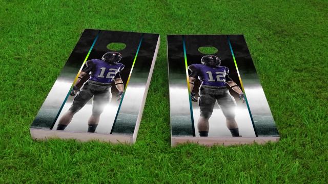 Football Player Cornhole Game Set