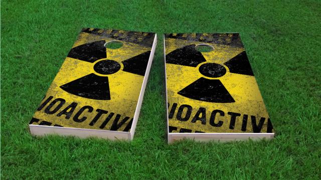 Radioactive / Nuclear Waste Cornhole Game Set