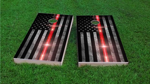 Red Line Firefighter Glow