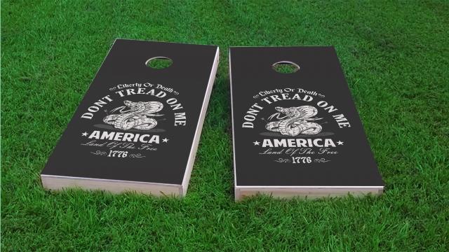 Don't Tread on Me - Liberty or Death Cornhole Game Set