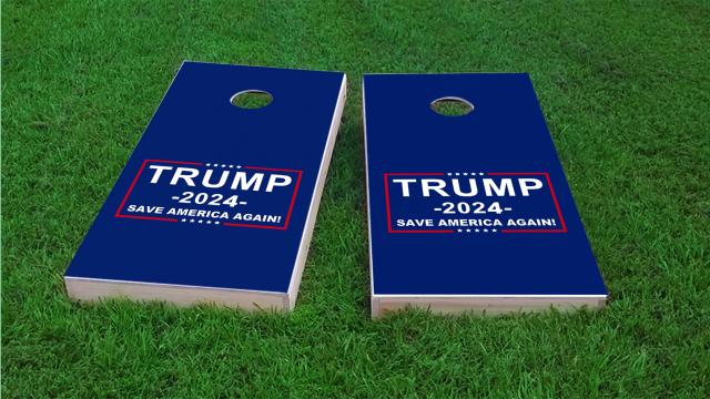 Trump 2024 - Save America Again Cornhole Game Set