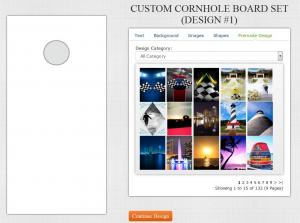 Custom Corn hole Board Designer